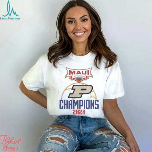Purdue Basketball Maui Invitational Champions 2023 Logo Shirt