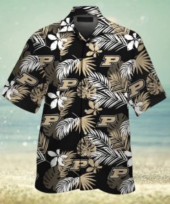 Purdue Boilermakers Short Sleeve Button Up Tropical Hawaiian Shirt VER025