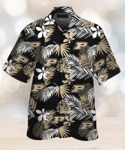 Purdue Boilermakers Short Sleeve Button Up Tropical Hawaiian Shirt VER025