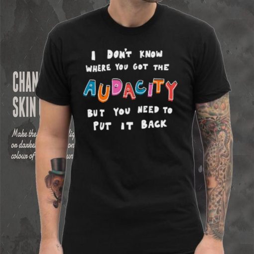 Put It Back Tee Ethically Made T Shirts
