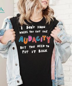 Put It Back Tee Ethically Made T Shirts