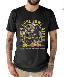 Quality 2024 Rose Bowl Game Michigan Wolverines T Shirt