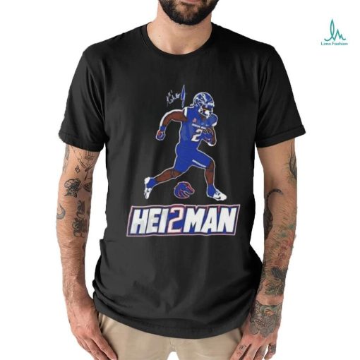 Quality Hei2man Ashton Jeanty Boise State Broncos Signature Unisex T Shirt