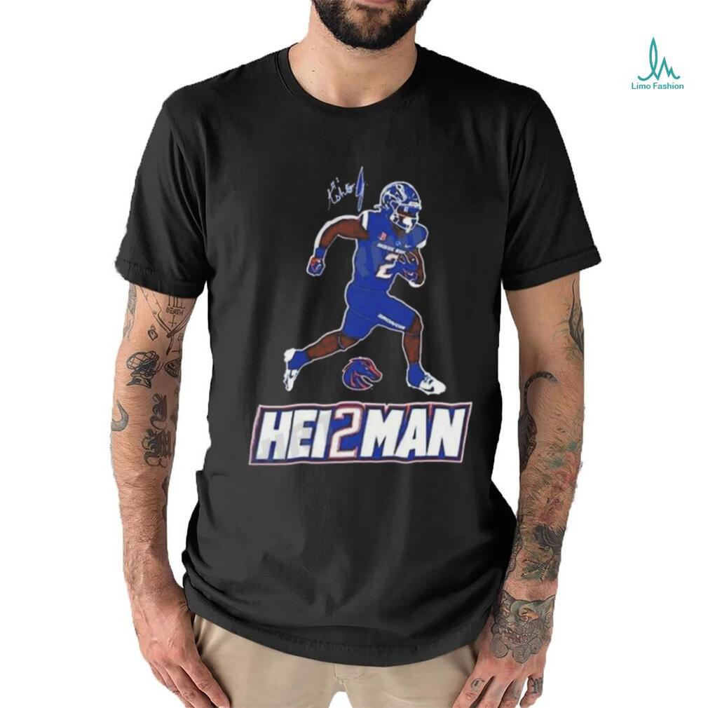 Quality Hei2man Ashton Jeanty Boise State Broncos Signature Unisex T Shirt Quality Hei2man Ashton Jeanty Boise State Broncos Signature Unisex T Shirt