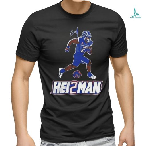 Quality Hei2man Ashton Jeanty Boise State Broncos Signature Unisex T Shirt