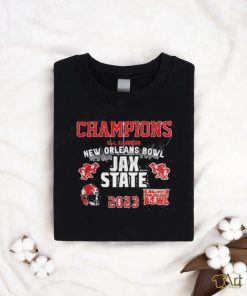 Quality Jacksonville State Gamecocks 2023 R+L Carriers New Orleans Bowl Champions Unisex T Shirt