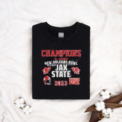 Quality Jacksonville State Gamecocks 2023 R+L Carriers New Orleans Bowl Champions Unisex T Shirt