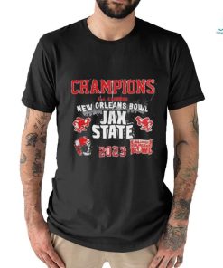 Quality Jacksonville State Gamecocks 2023 R+L Carriers New Orleans Bowl Champions Unisex T Shirt