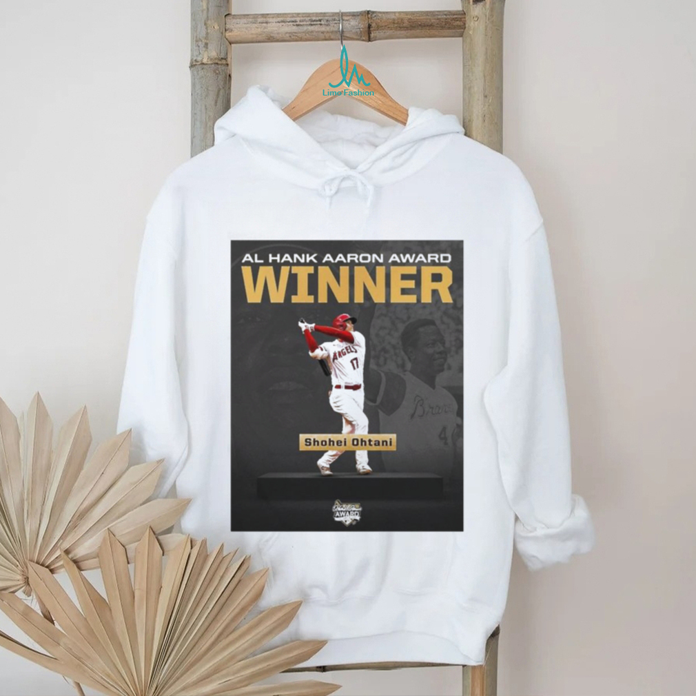 Quality Shohei Ohtani AL Hank Aaron Award Winner Unisex T Shirt Quality Shohei Ohtani AL Hank Aaron Award Winner Unisex T Shirt