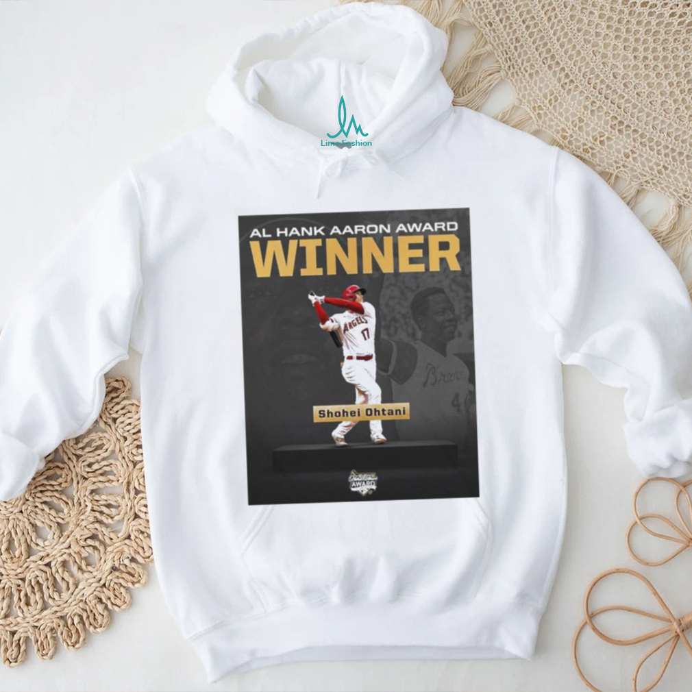 Quality Shohei Ohtani AL Hank Aaron Award Winner Unisex T Shirt Quality Shohei Ohtani AL Hank Aaron Award Winner Unisex T Shirt