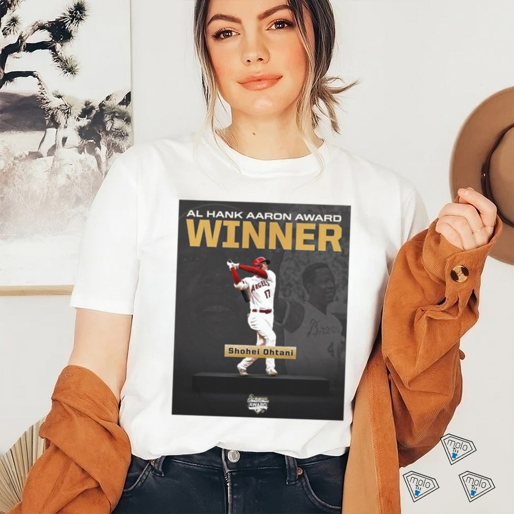 Quality Shohei Ohtani AL Hank Aaron Award Winner Unisex T Shirt Quality Shohei Ohtani AL Hank Aaron Award Winner Unisex T Shirt