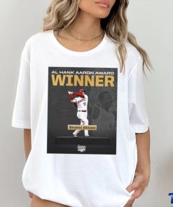 Quality Shohei Ohtani AL Hank Aaron Award Winner Unisex T Shirt, hoodie, sweater, long sleeve and tank top Quality Shohei Ohtani AL Hank Aaron Award Winner Unisex T Shirt