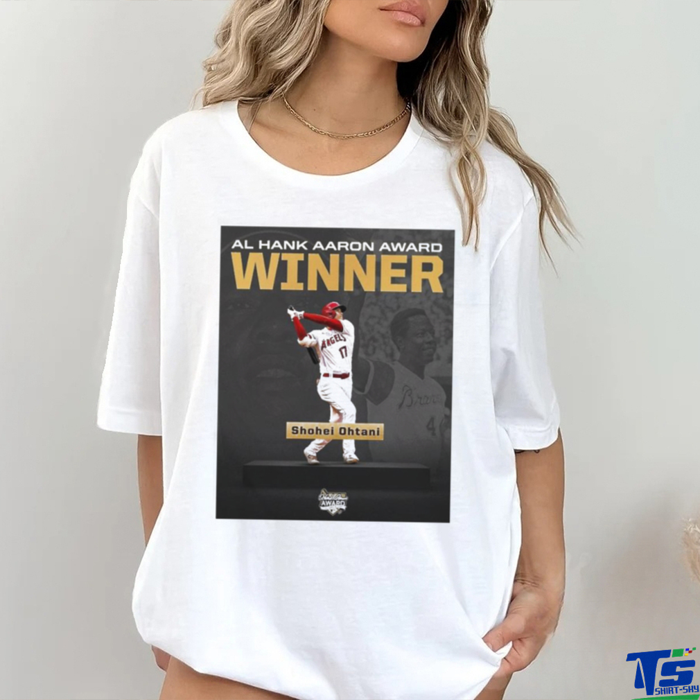 Quality Shohei Ohtani AL Hank Aaron Award Winner Unisex T Shirt Quality Shohei Ohtani AL Hank Aaron Award Winner Unisex T Shirt