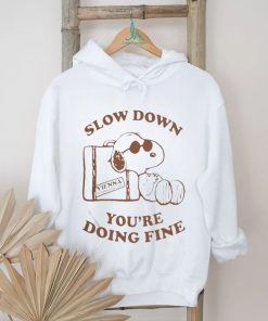 Quality Snoopy Slow Down You’re Doing Fine Vienna Waits For You Shirt