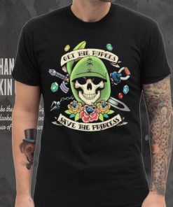 Questing for Life Skull Get The Rupees Save The Princess t shirt