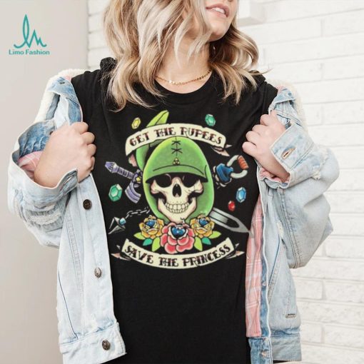 Questing for Life Skull Get The Rupees Save The Princess t shirt