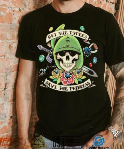 Questing for Life Skull Get The Rupees Save The Princess t shirt