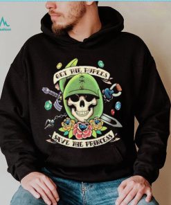 Questing for Life Skull Get The Rupees Save The Princess t shirt
