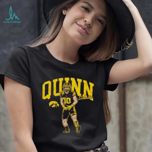 Quinn Schulte 30 Iowa Hawkeyes caricature shirt