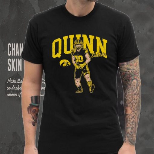 Quinn Schulte 30 Iowa Hawkeyes caricature shirt