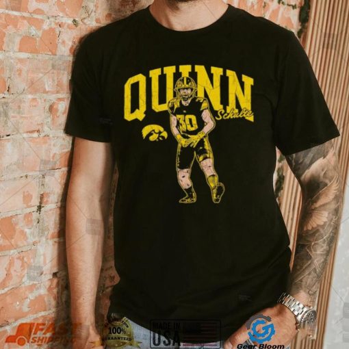 Quinn Schulte 30 Iowa Hawkeyes caricature shirt