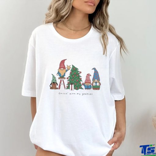 Quirky Chillin’ With My Gnomies Tree T Shirt