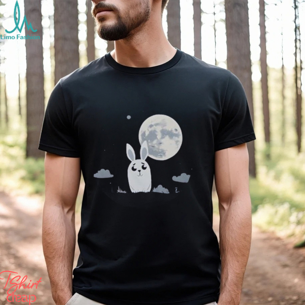 Rabbit Beside The Moon Classic T Shirt Rabbit Beside The Moon Classic T Shirt