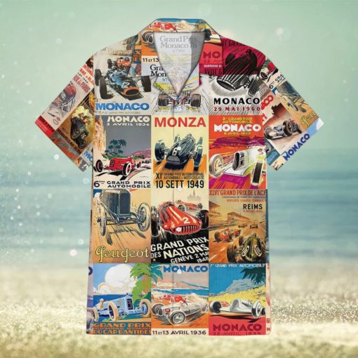 Racing Collage Summer Hawaiian Shirt