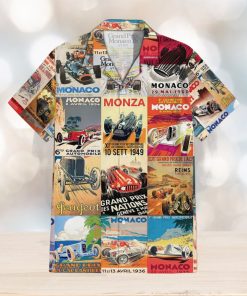 Racing Collage Summer Hawaiian Shirt