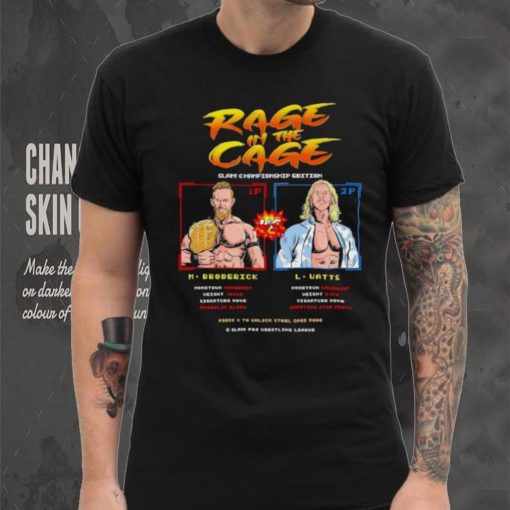 Rage in the Cage slam Championship edition M Broderick vs L Watts shirt