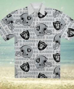 Raiders Football Helmet Hawaiian Shirt