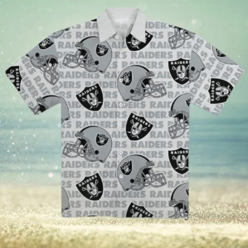 Raiders Football Helmet Hawaiian Shirt