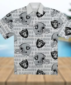 Raiders Football Helmet Hawaiian Shirt