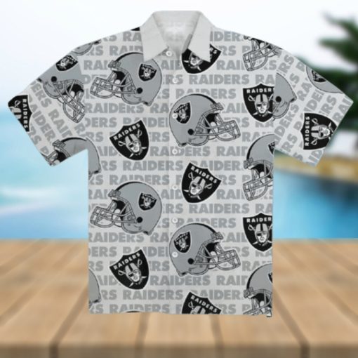 Raiders Football Helmet Hawaiian Shirt