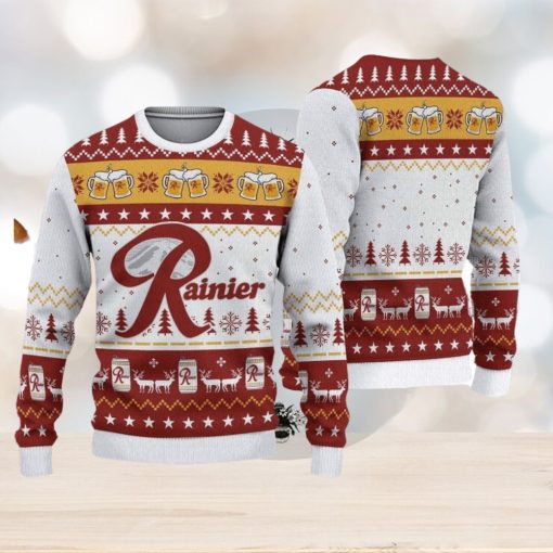 Rainier Beer Ugly Knitted Christmas Sweater