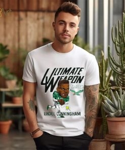 Randall Cunningham Philadelphia Eagles Homage Caricature Retired Player Tri Blend T Shirt