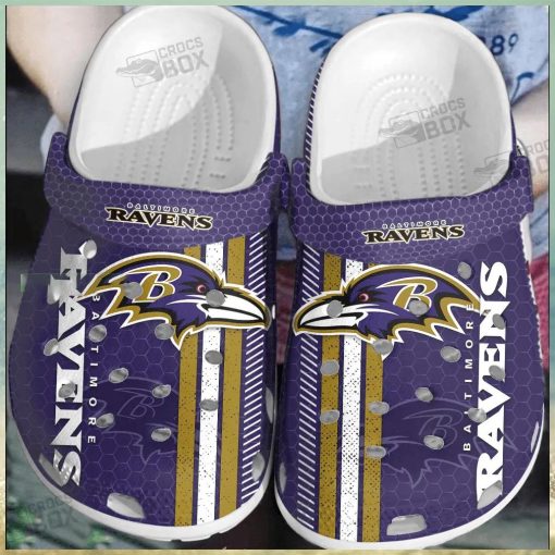 Ravens Purple Reign Comfort Crocs Clogs