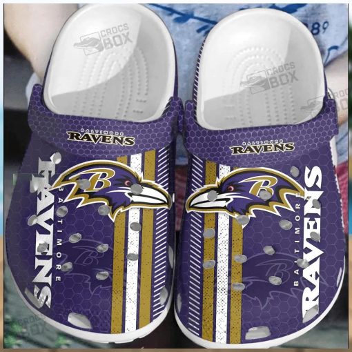 Ravens Purple Reign Comfort Crocs Clogs