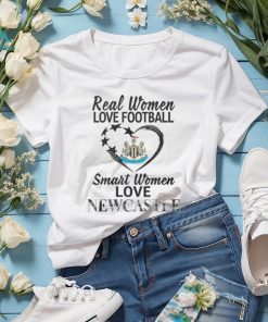 Real Women Love Football Smart Women Love Newcastle T Shirt