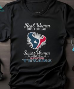 Real Women Love Football Smart Women Love The Houston Texans 2023 Logo Shirt