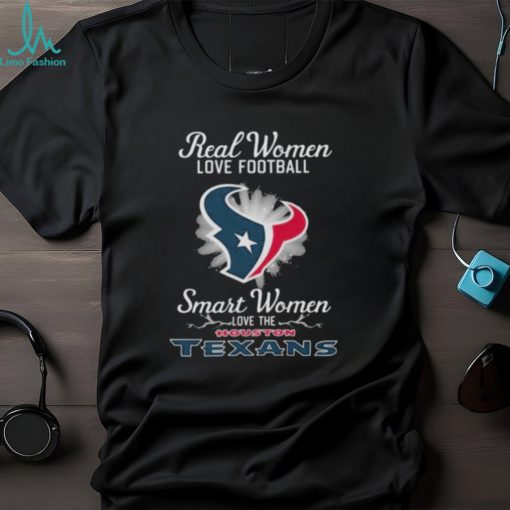 Real Women Love Football Smart Women Love The Houston Texans 2023 Logo Shirt