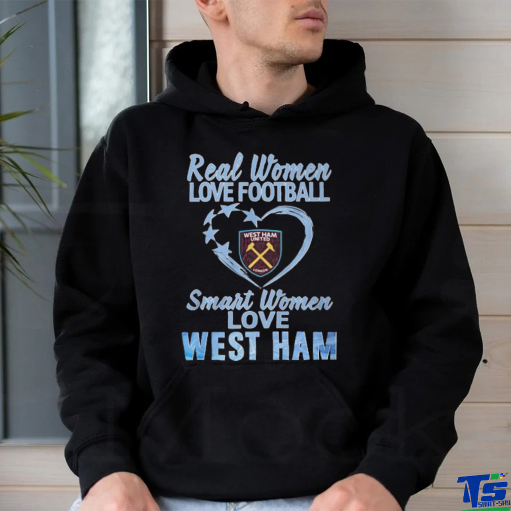 Real Women Love Football Smart Women Love West Ham T Shirt Real Women Love Football Smart Women Love West Ham T Shirt