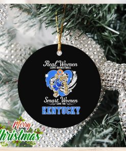 Real Women love basketball smart Women love the Kentucky Wildcats mascot heart diamond Ornament