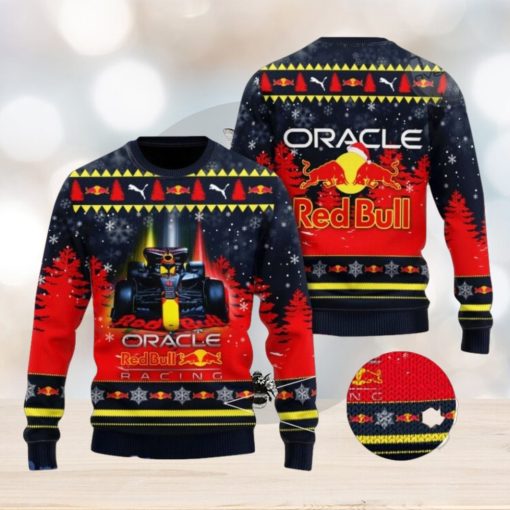 Red Bull Racing Fans 3D Ugly Christmas Sweater Christmas Gift Men And Women 2023 Sweater