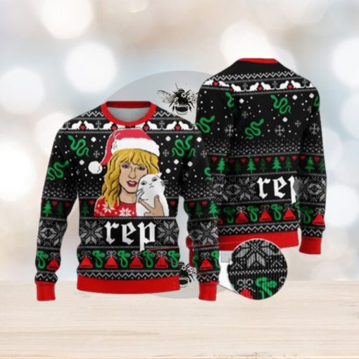 Rep Taylor Swift Knit Ugly Christmas Sweater
