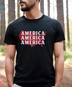 Repeating America Unisex Tee Christian Patriotic Religious Pro Trump Republican 2021 2024 Election T Shirt