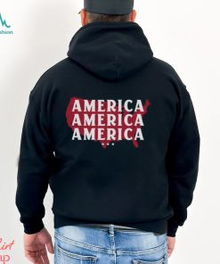 Repeating America Unisex Tee Christian Patriotic Religious Pro Trump Republican 2021 2024 Election T Shirt