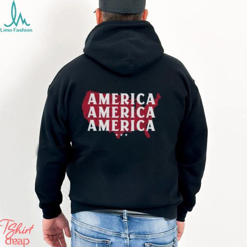 Repeating America Unisex Tee Christian Patriotic Religious Pro Trump Republican 2021 2024 Election T Shirt