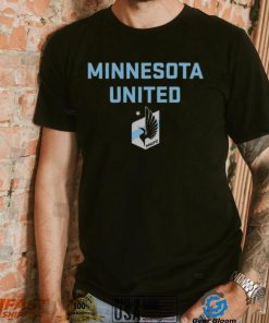 Retro Brand Youth Minnesota United FC Wordmark Black T Shirt