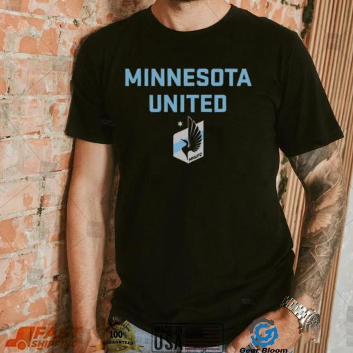 Retro Brand Youth Minnesota United FC Wordmark Black T Shirt